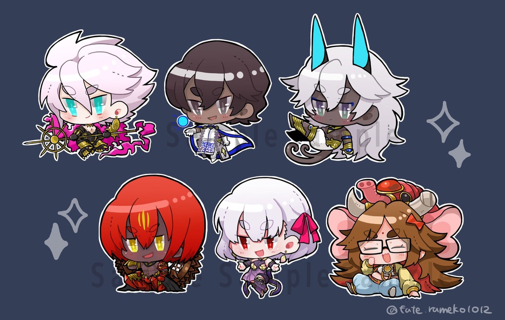 繋がるアクリルキーホルダー