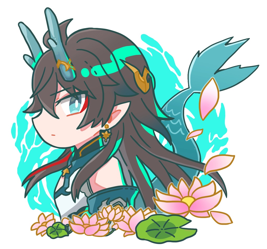 飲月アクリルキーホルダー