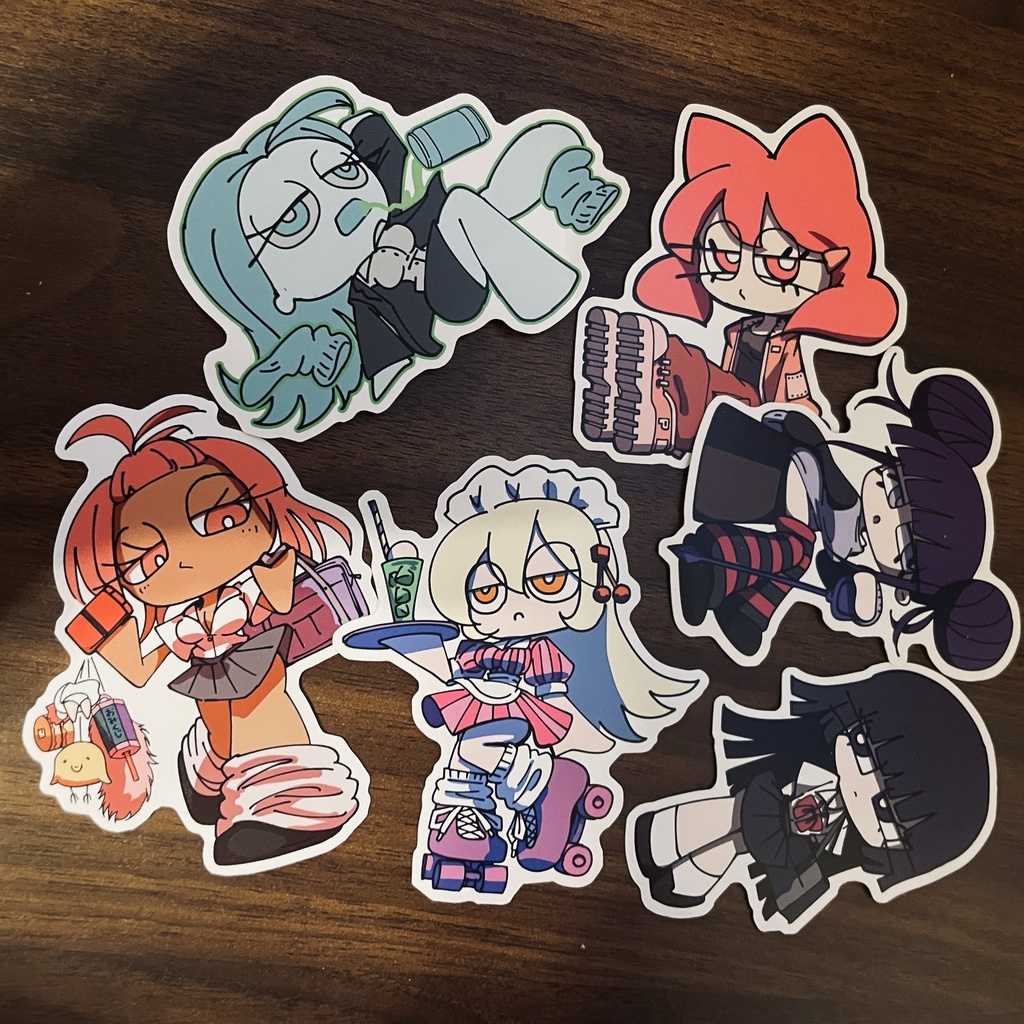 めぷしんステッカー！(6種セット)