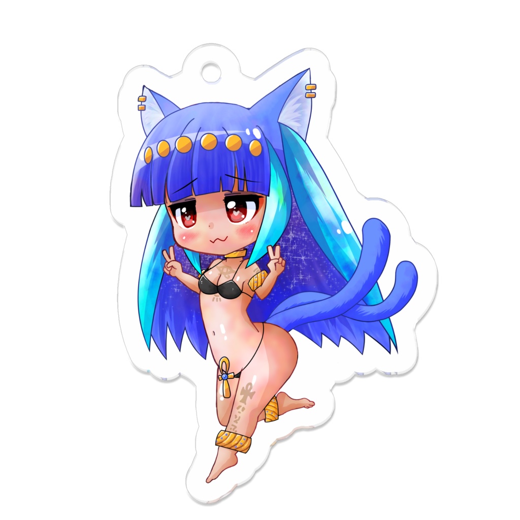 アクリル製キーホルダー（3つのサイズ）