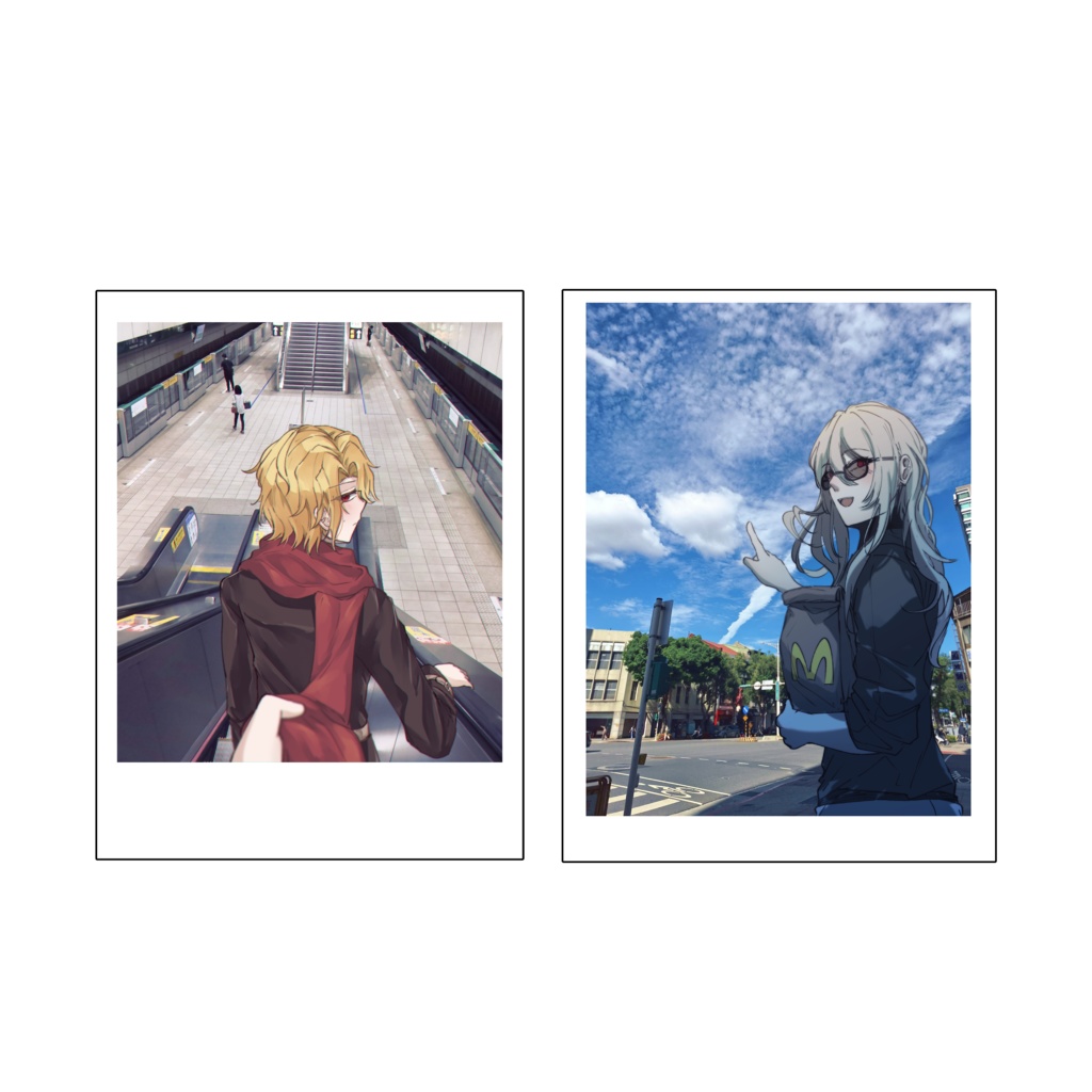 ドンキホーテ＆サンチョ　写真風カードセット