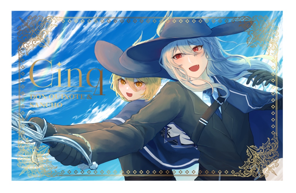 【受注生産】Cinqドンチョ箔押しミニカード&ポストカード