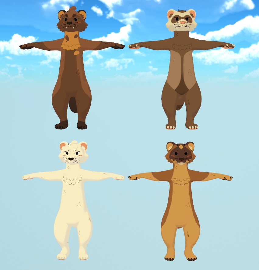 Mustelid Vrchat Avatar
