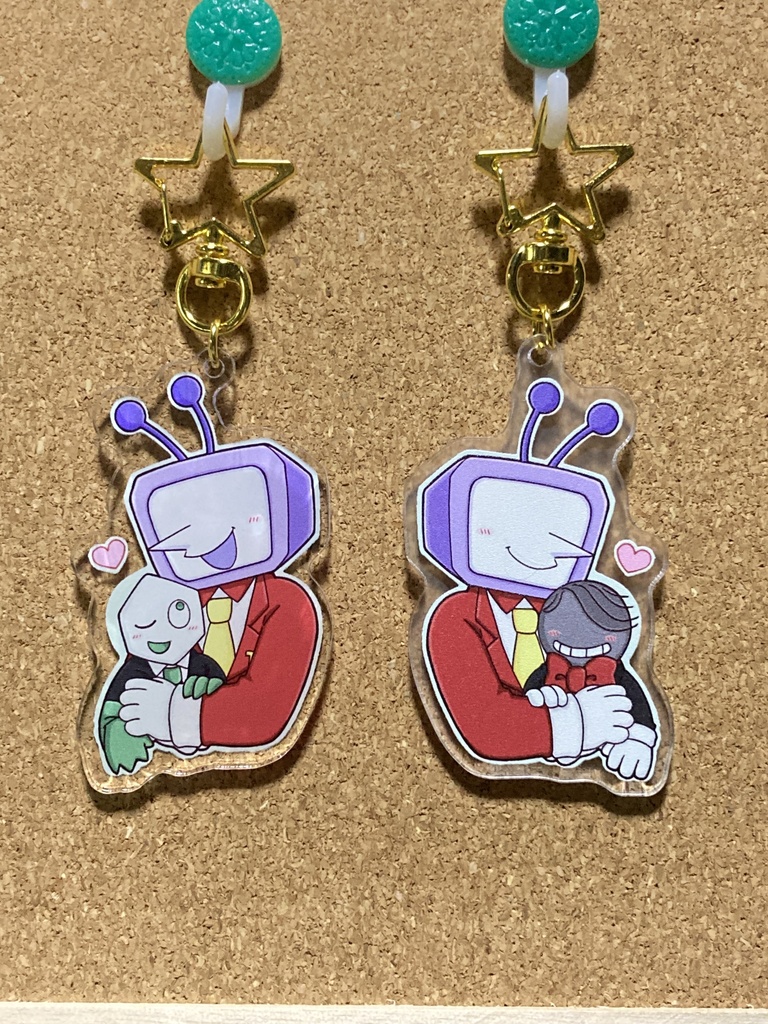 ピピテナ 両面アクリルキーホルダー