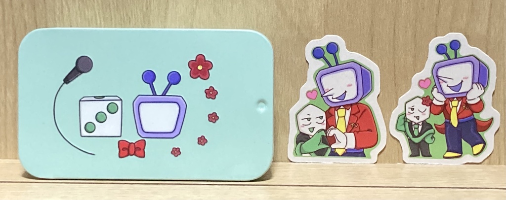 ピピテナ ダイカットシール入りメンタム缶