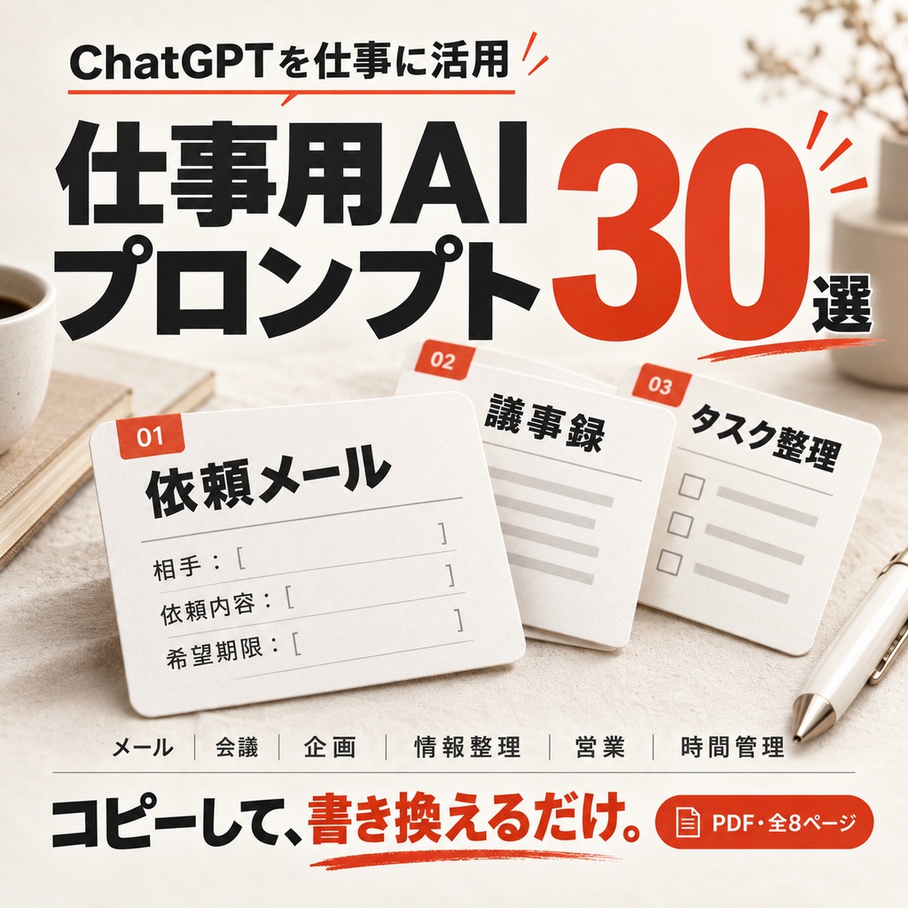 仕事用AIプロンプト30選