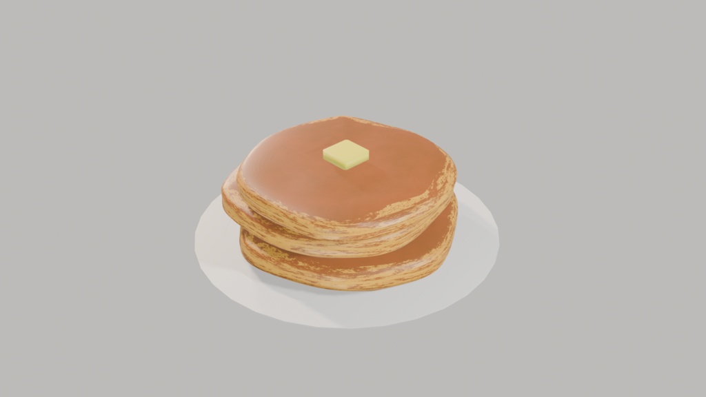 パンケーキ　３Dアセット