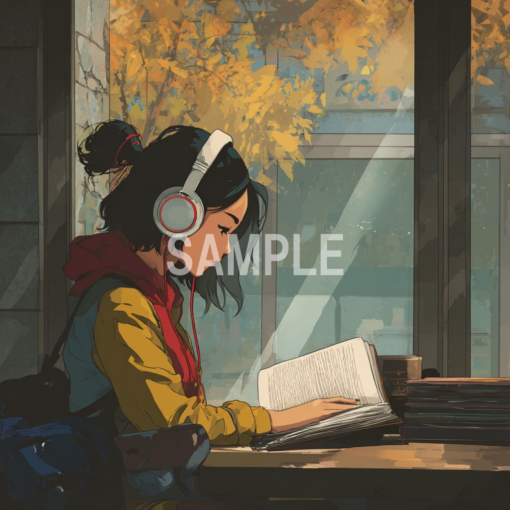 カフェの窓際でくつろぐLo-Fi