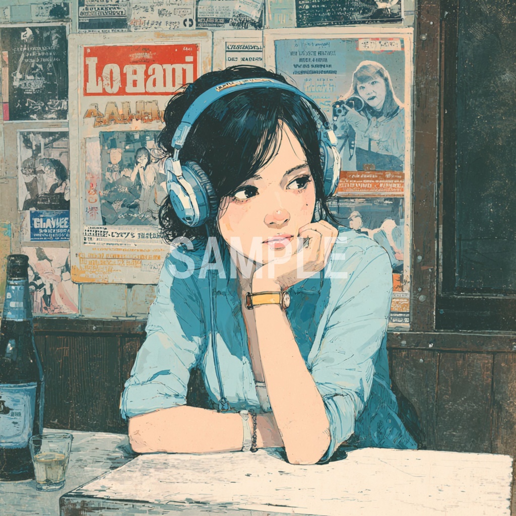 カフェの片隅でくつろぐLo-Fi