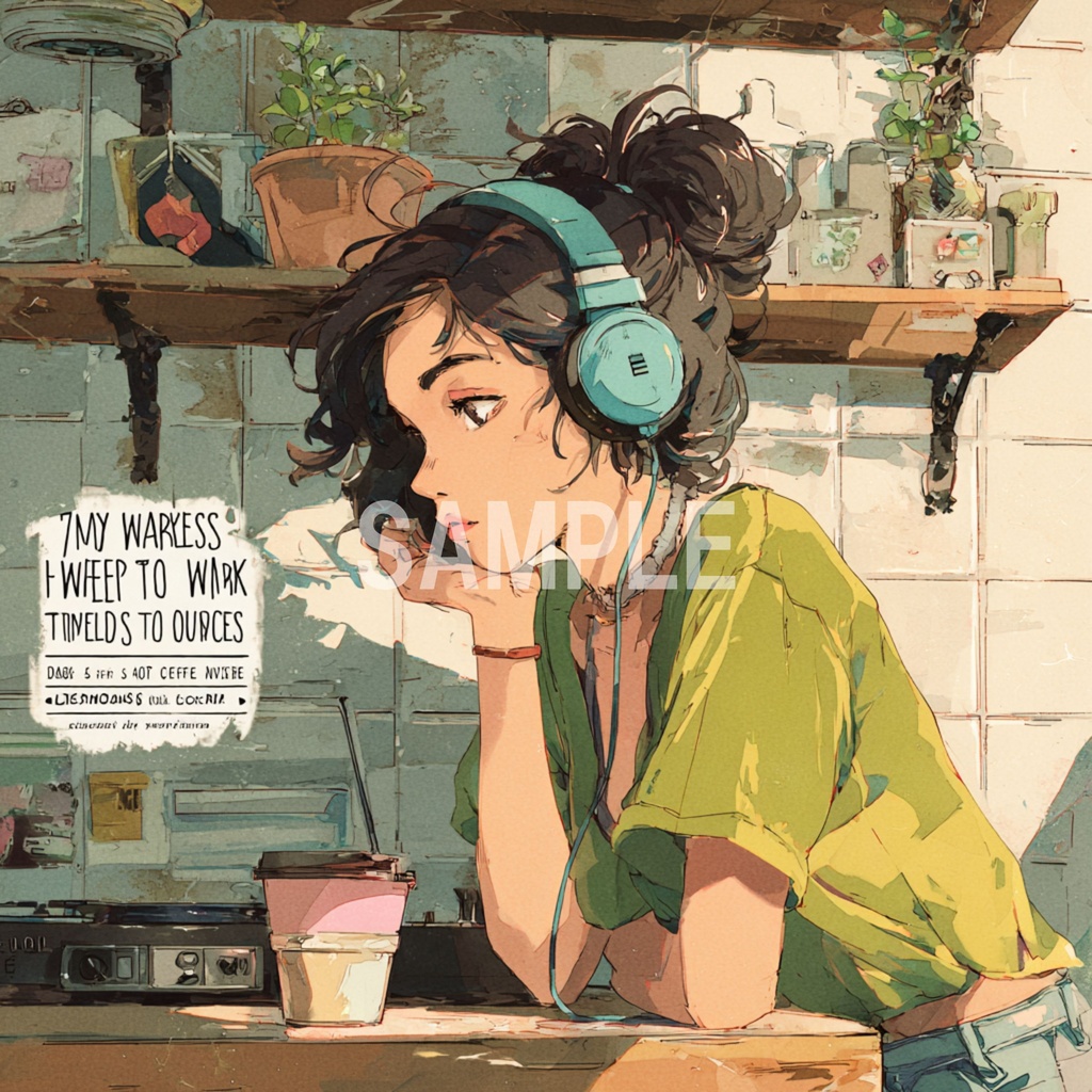 カフェの片隅でくつろぐLo-Fi