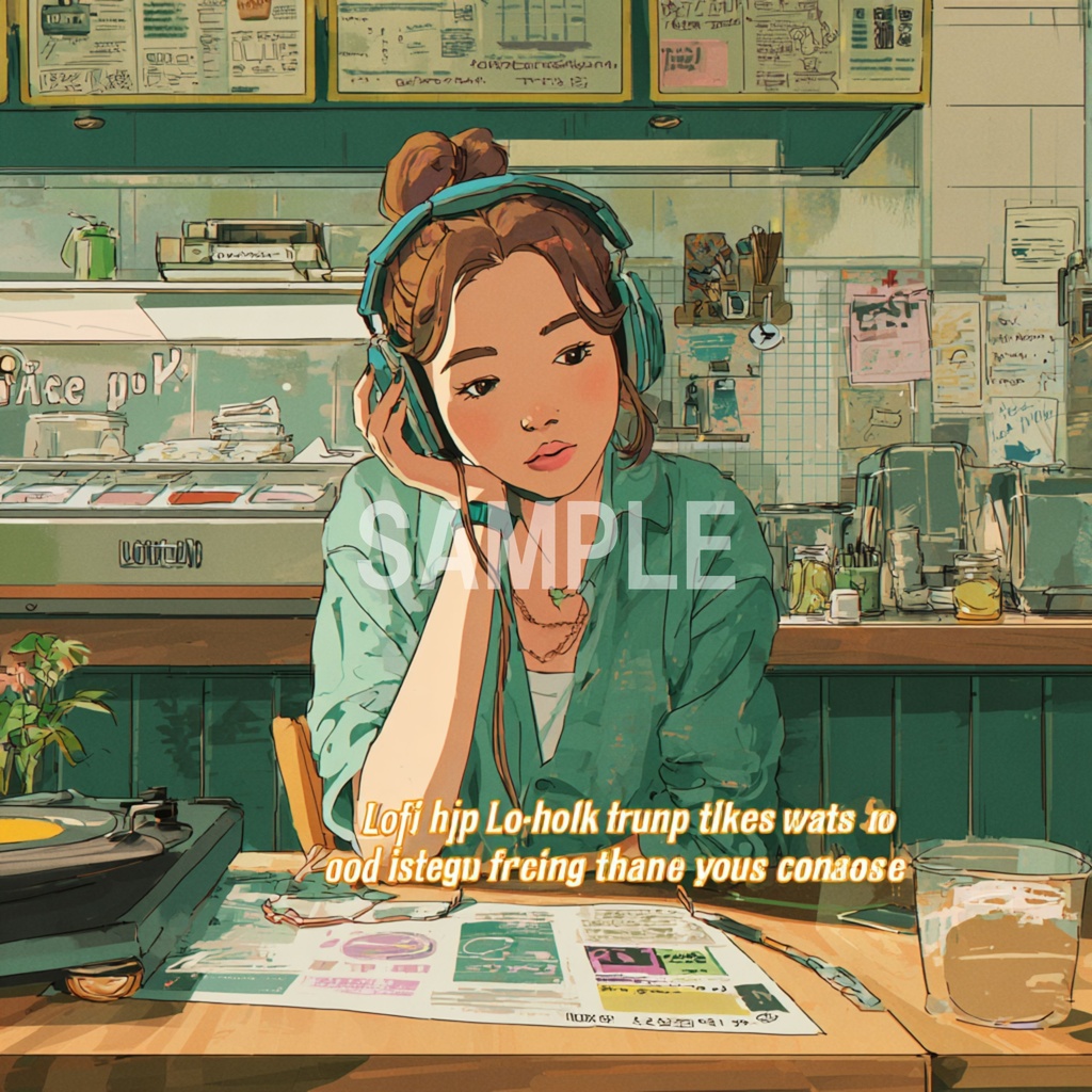 カフェの片隅でくつろぐLo-Fi