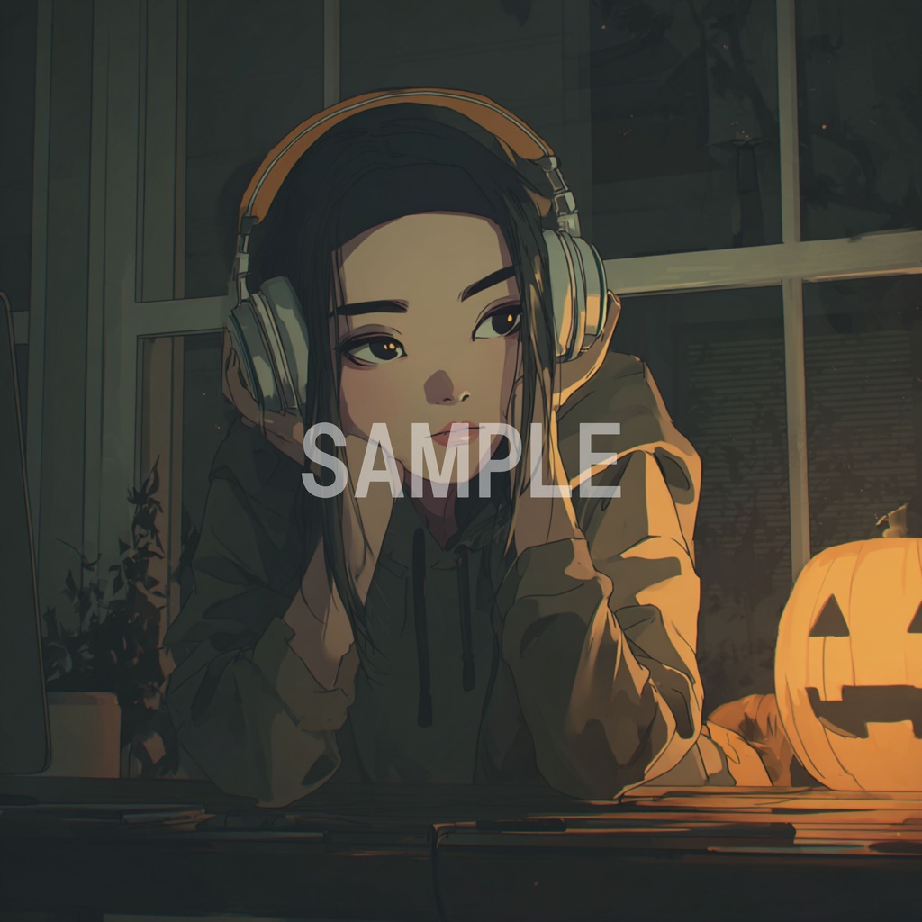 キャンドル灯る部屋でくつろぐLo-Fi