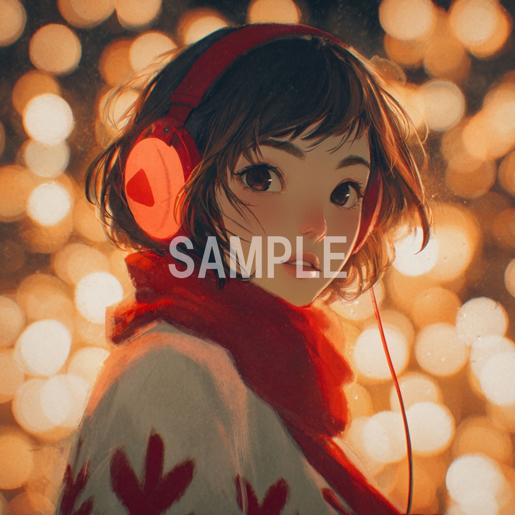 キャンドル灯る部屋でくつろぐLo-Fi