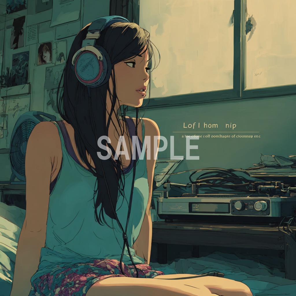 クーラーの効いた部屋でくつろぐLo-Fi