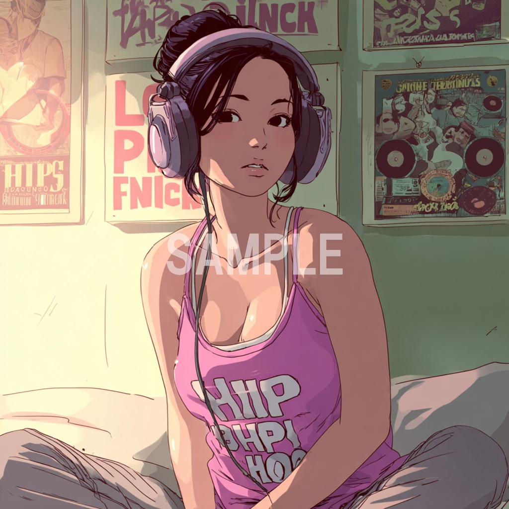 クーラーの効いた部屋でくつろぐLo-Fi