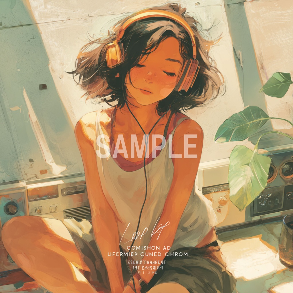 クーラーの効いた部屋でくつろぐLo-Fi