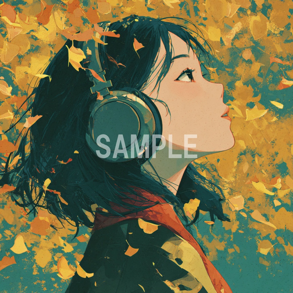 落ち葉の中でくつろぐLo-Fi