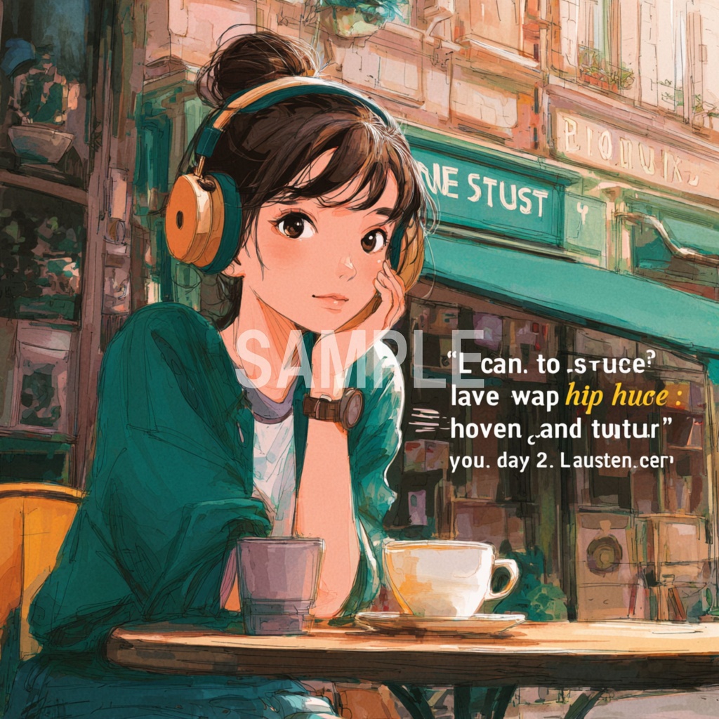 静かなカフェで佇むLo-Fi