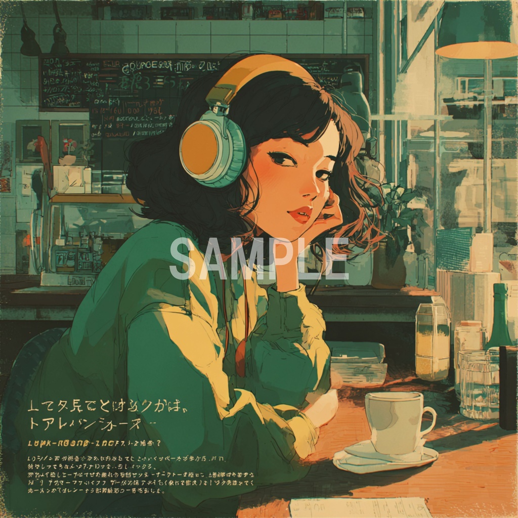 静かなカフェで佇むLo-Fi