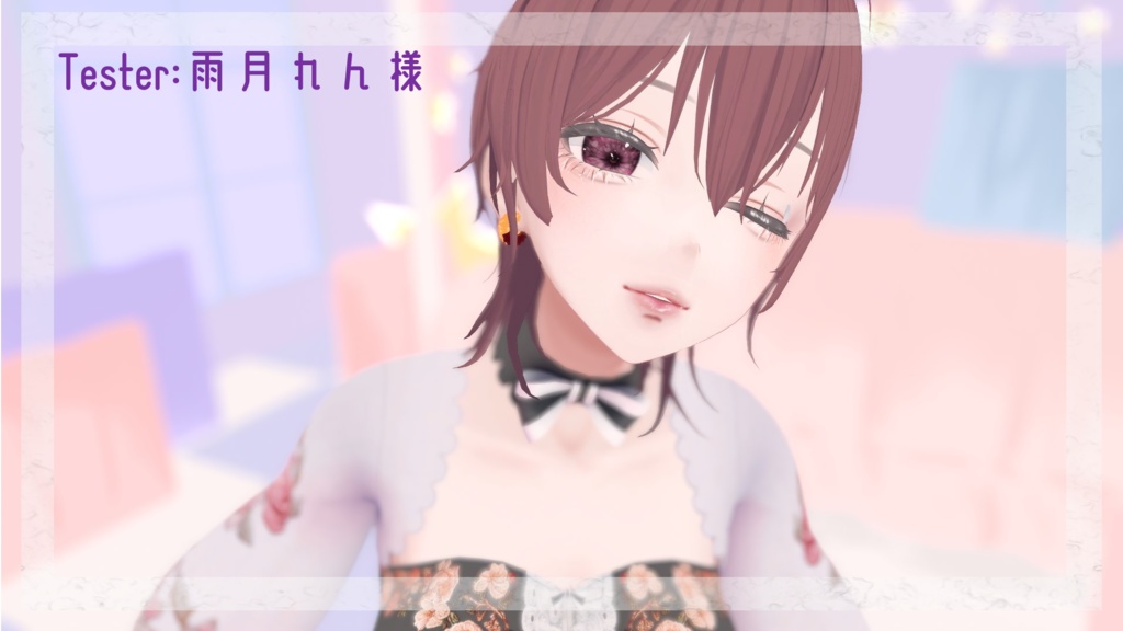 【VRChat想定】ドーナツ型ピアスシリーズ