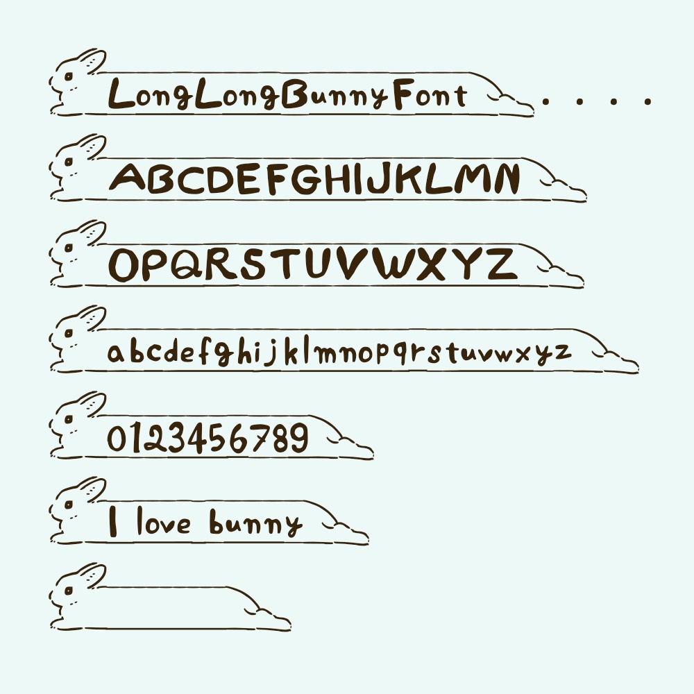 LongLongBunnyFont