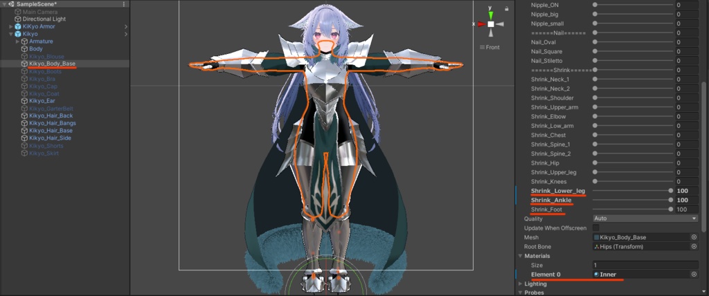 桔梗用 板金鎧 /  Plate Armor for Kikyo