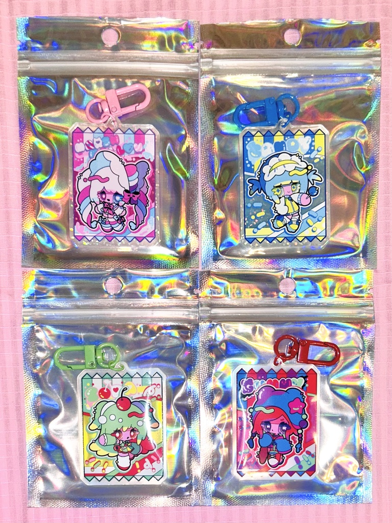 おかしパッケージ風アクキー