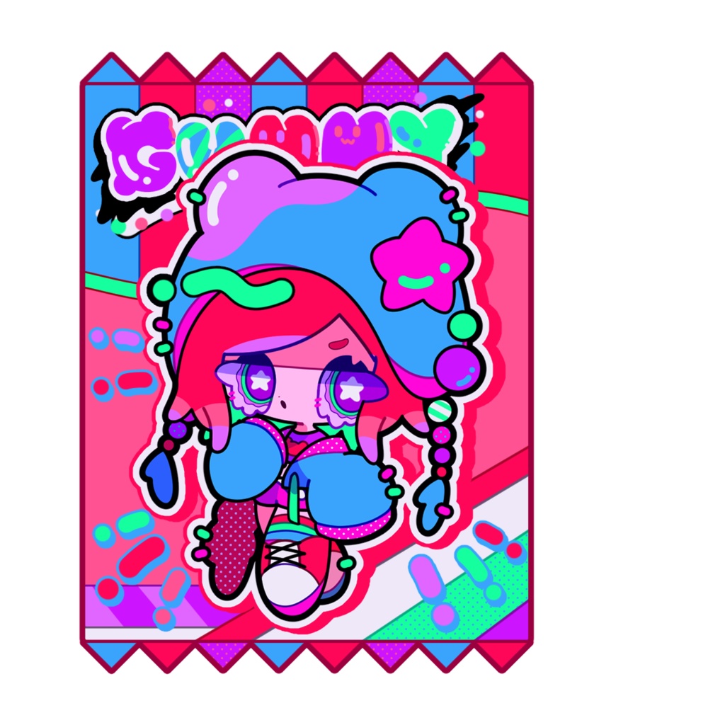 おかしパッケージ風アクキー