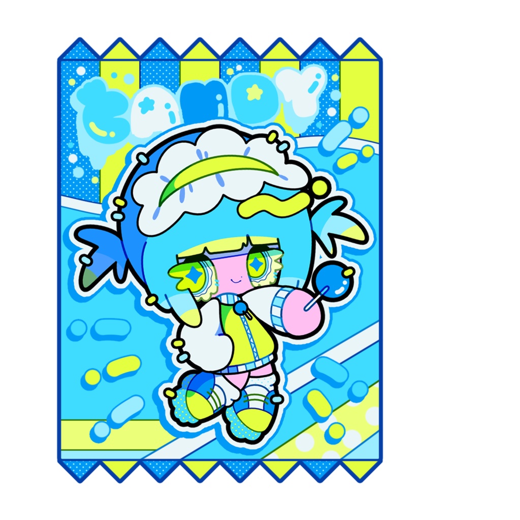 おかしパッケージ風アクキー