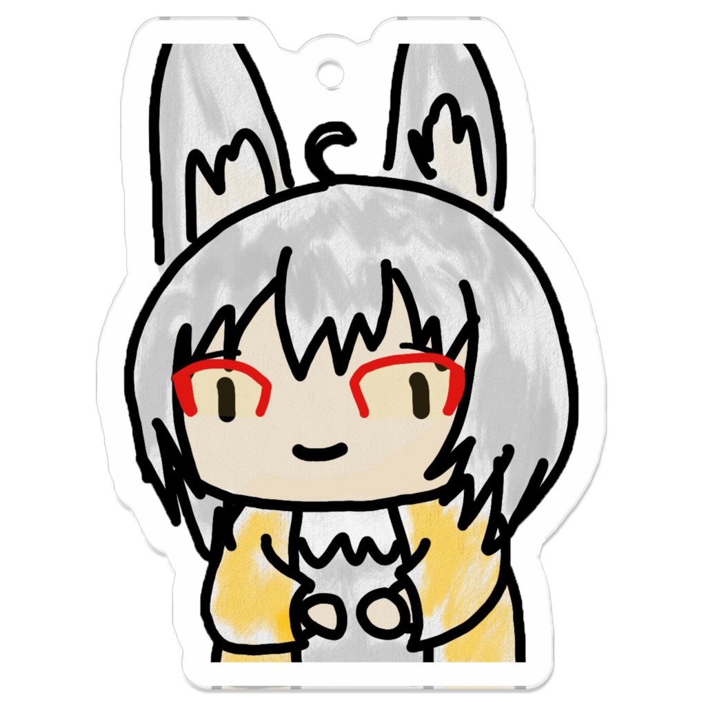 こまやまアクリルキーホルダー(50mm x 50mm)
