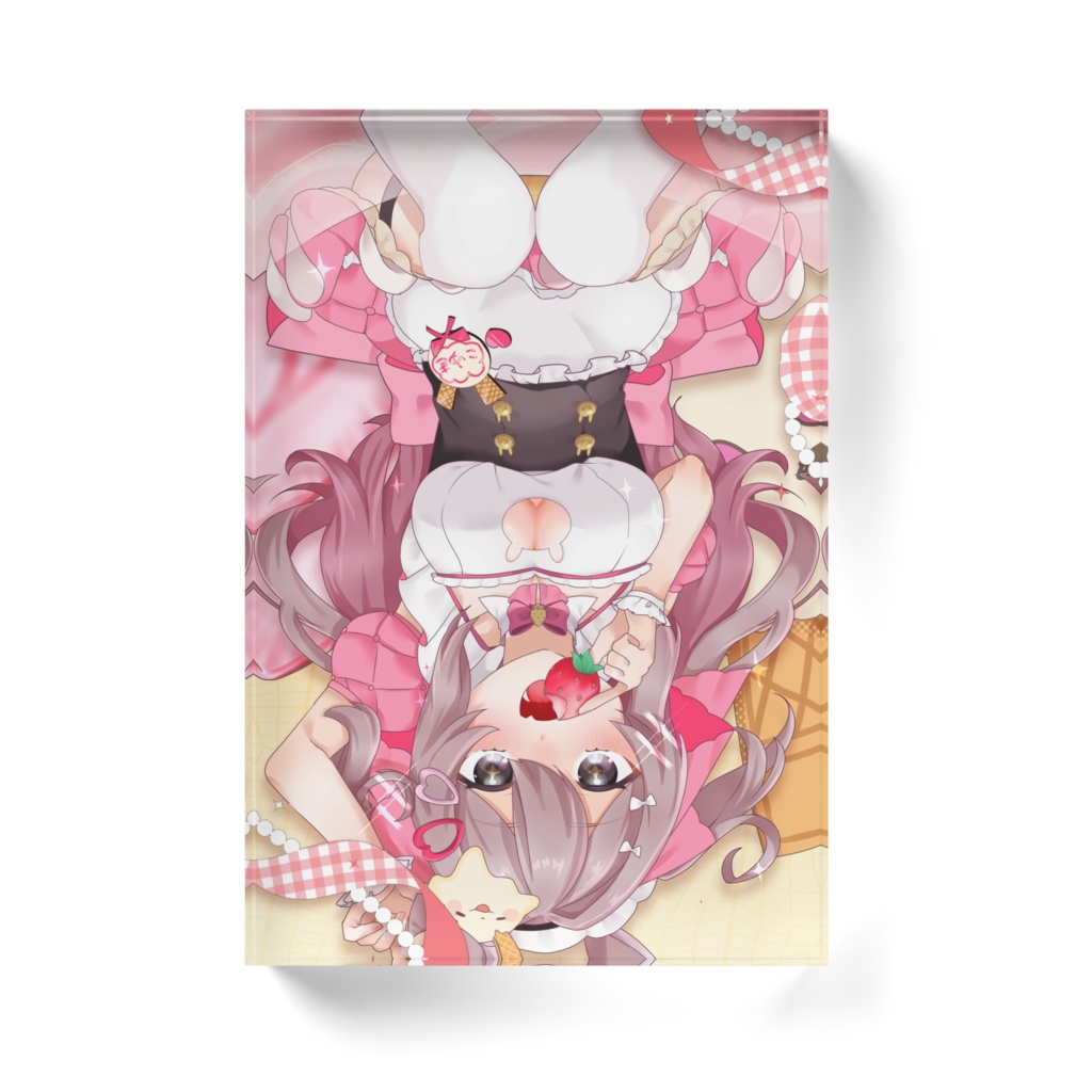 アクリルブロック さかさまうさぎ