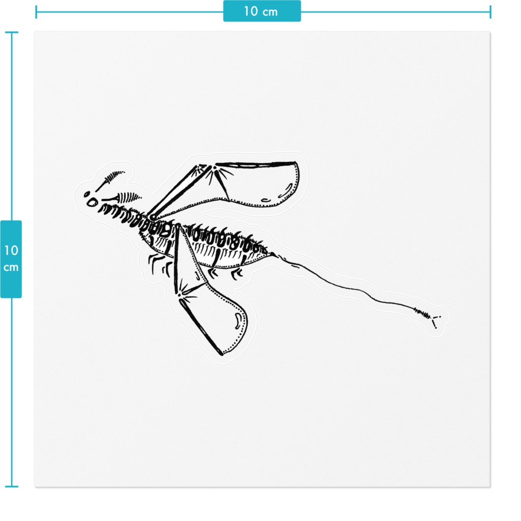 戯画シール 羽根虫
