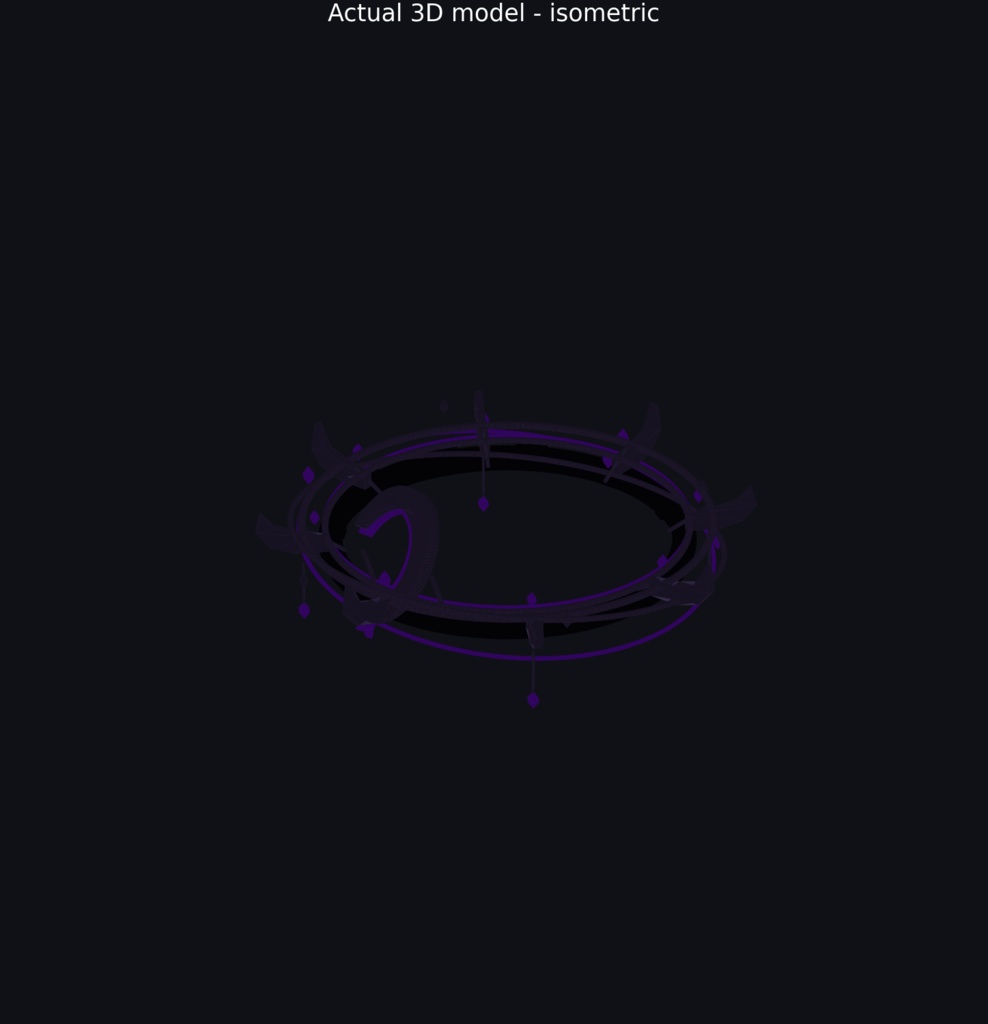 Eclipse Crown Halo V2 | 6 Colors | VRChat / Avatar Accessory