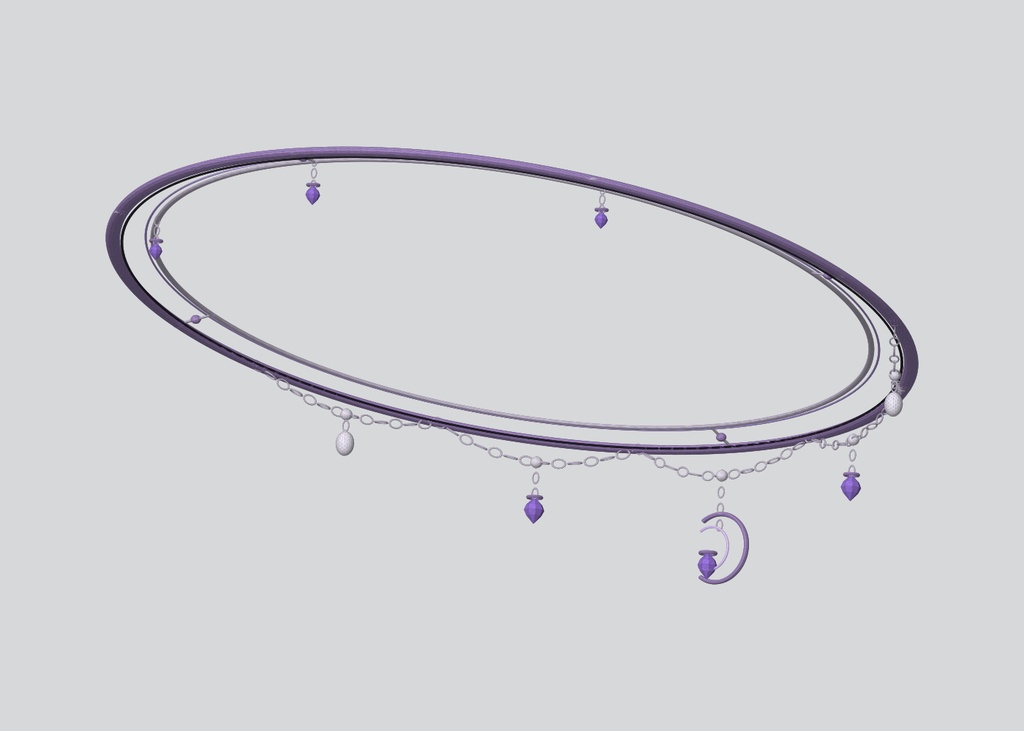 Eclipse Celestial Chain Halo【VRChat / PC / MA対応】
