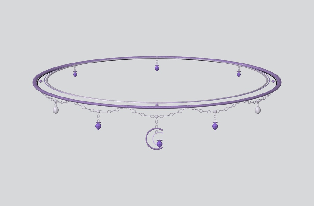 Eclipse Celestial Chain Halo【VRChat / PC / MA対応】