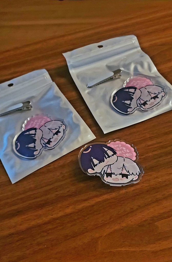 黒荒ヘアクリップ