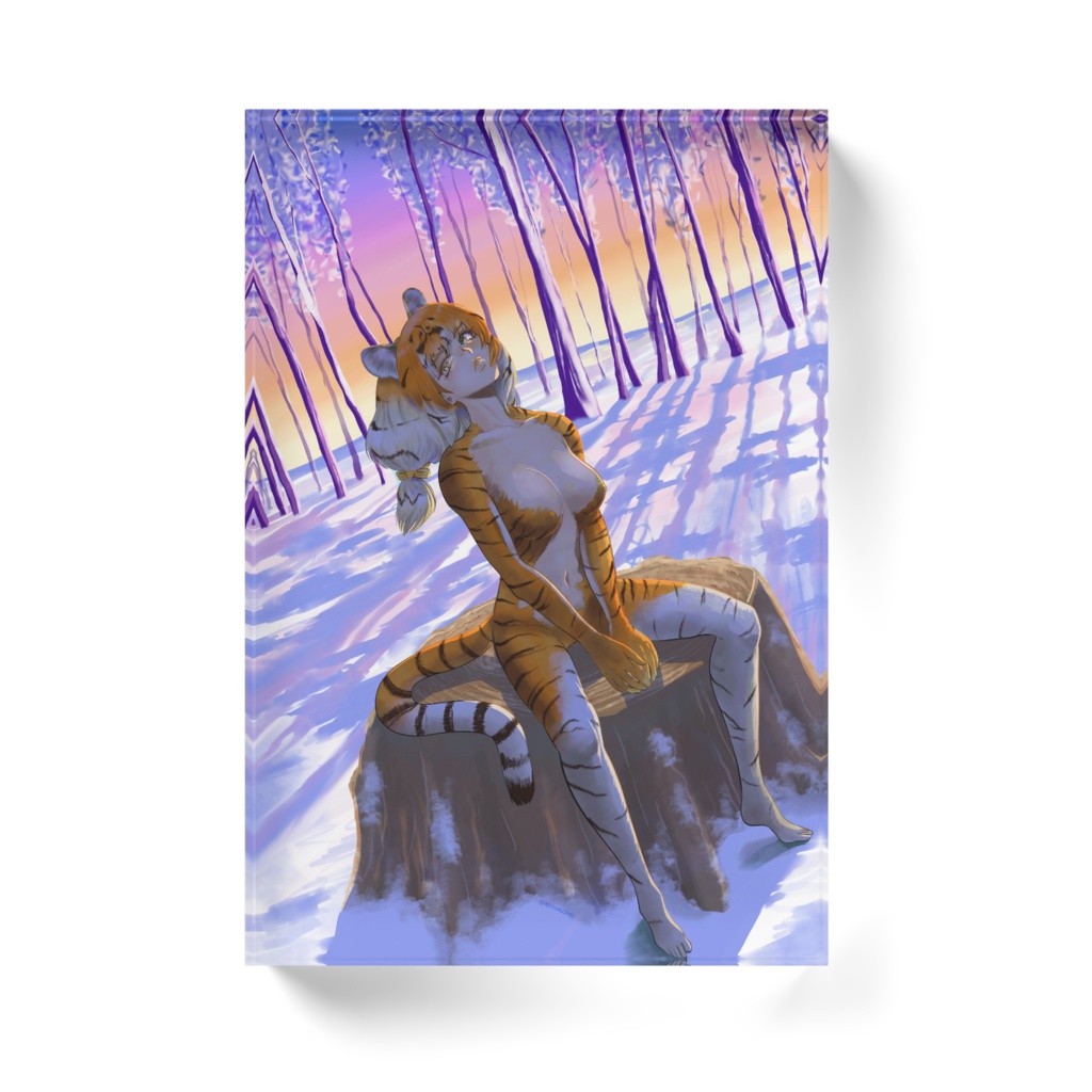 アムールトラアクリルブロック