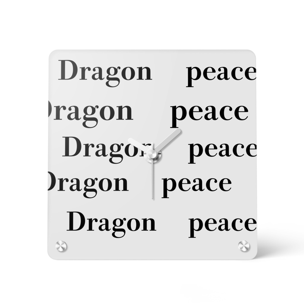 Dragon peaceアクリル時計