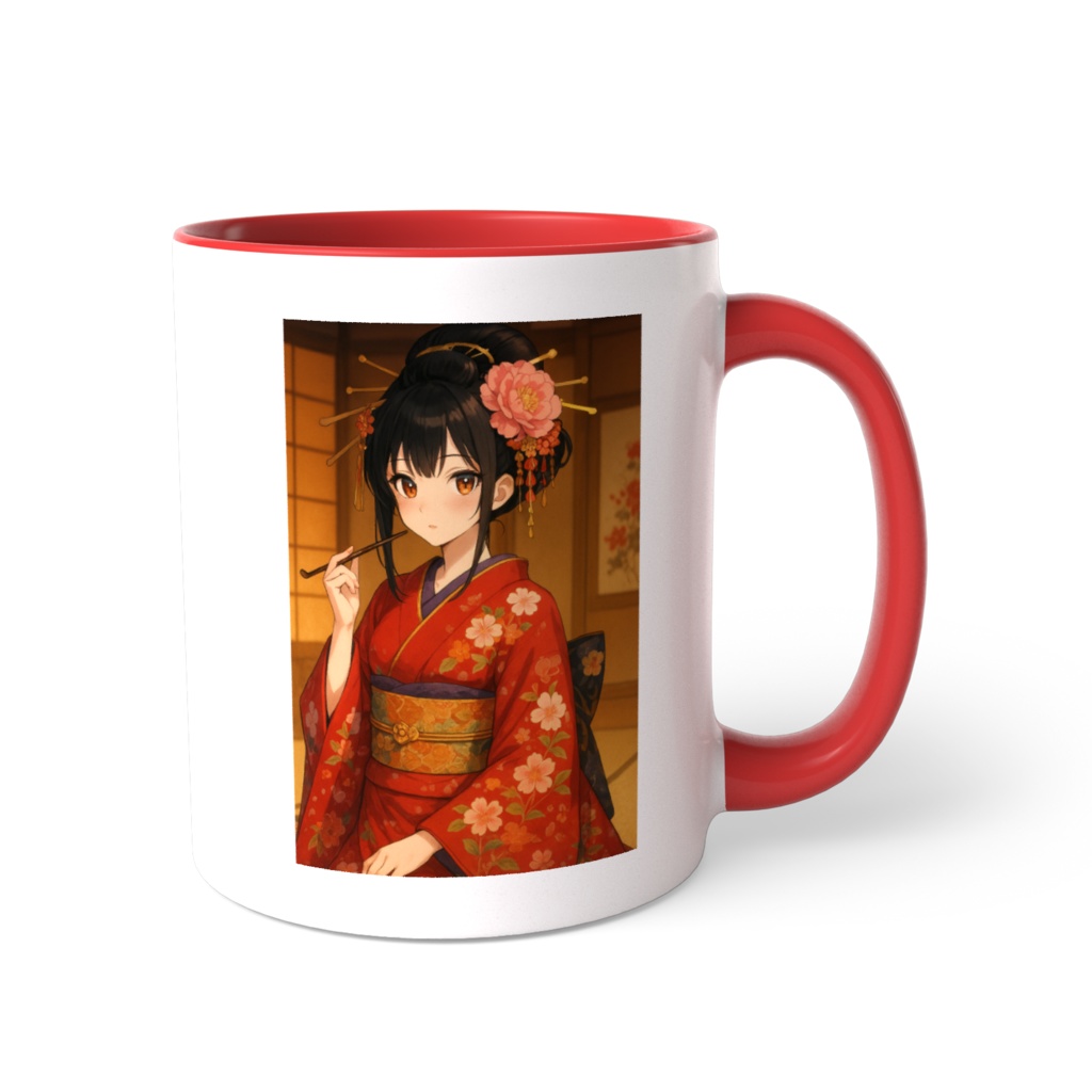 花魁高尾大夫マグカップ