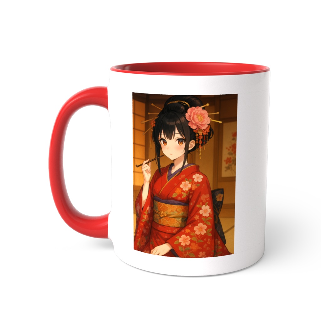 花魁高尾大夫マグカップ