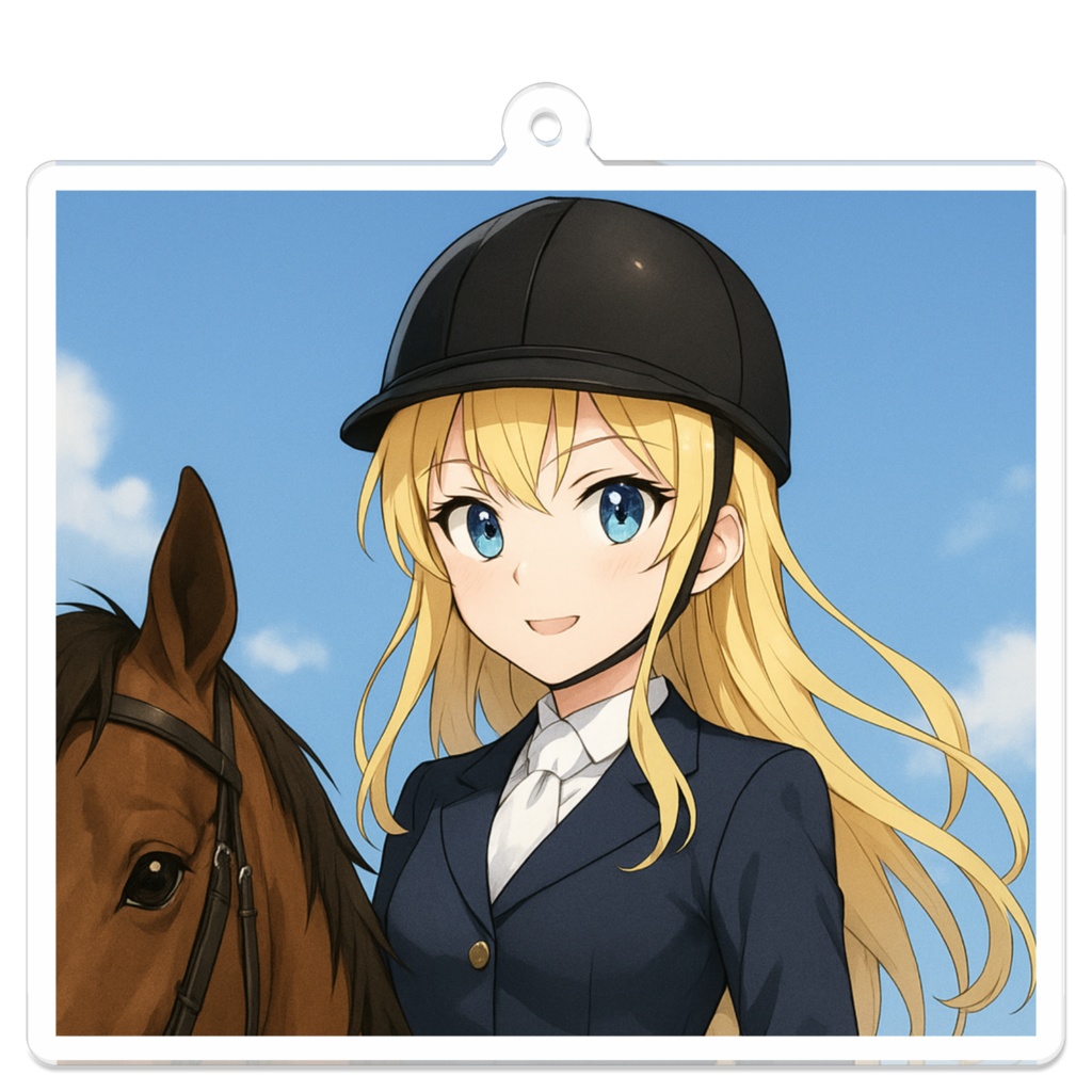 ユーリの乗馬キーホルダー