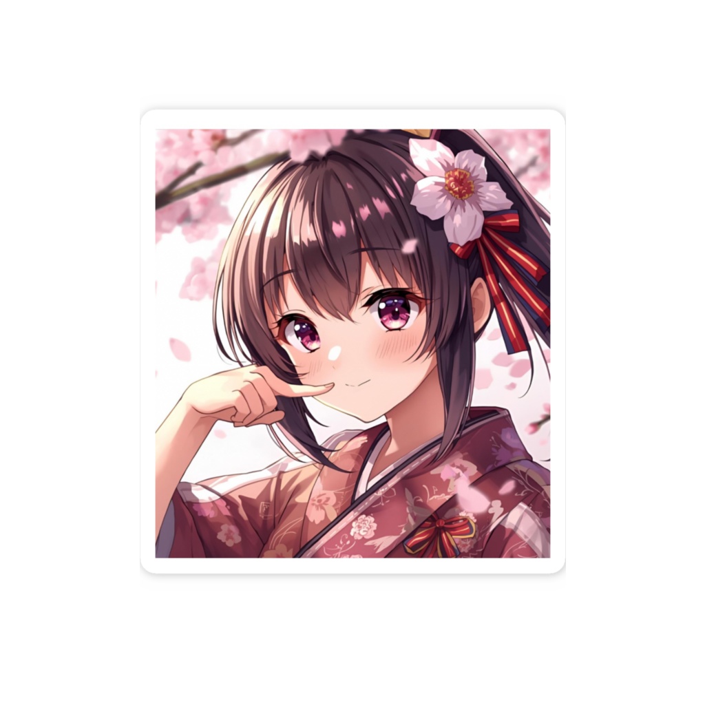 花スマホステッカー