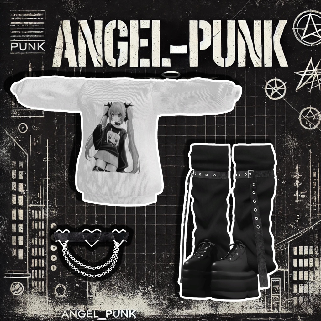 【9アバター対応】Angel Punk