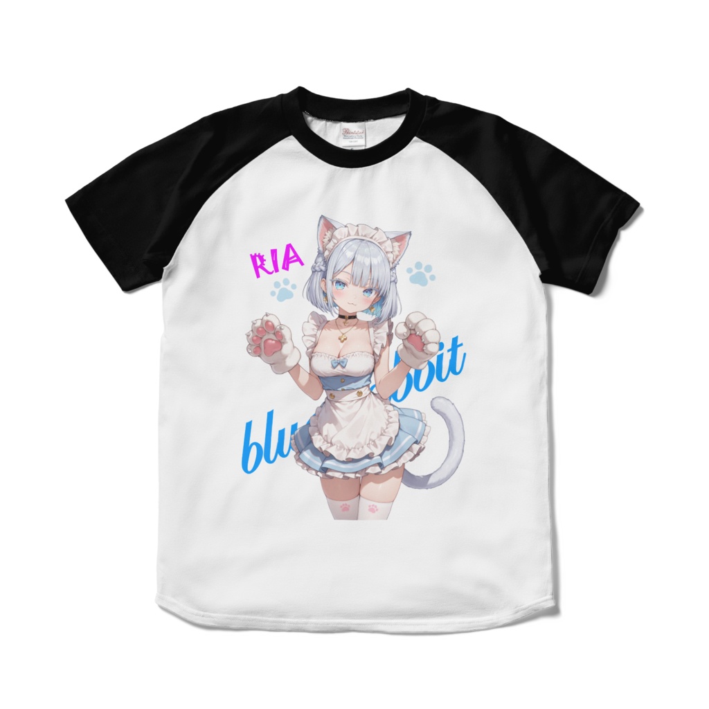ワルキューレシリーズ「リア」ネコメイド　ラグランTシャツ