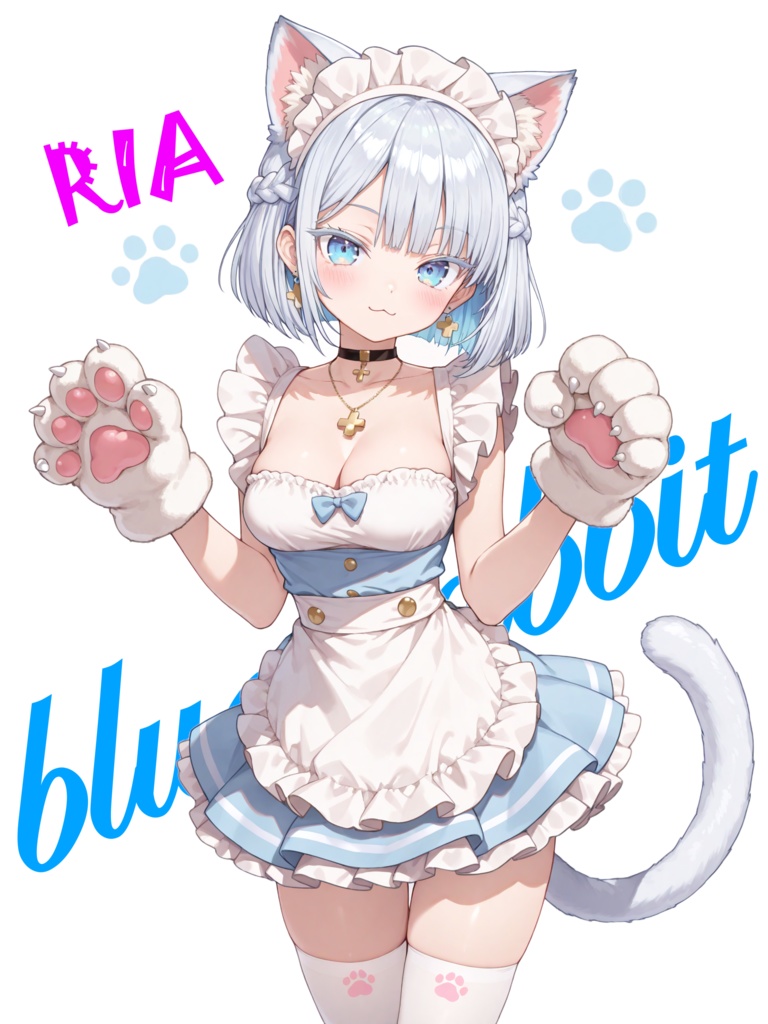 ワルキューレシリーズ「リア」ネコメイド ラグランTシャツ