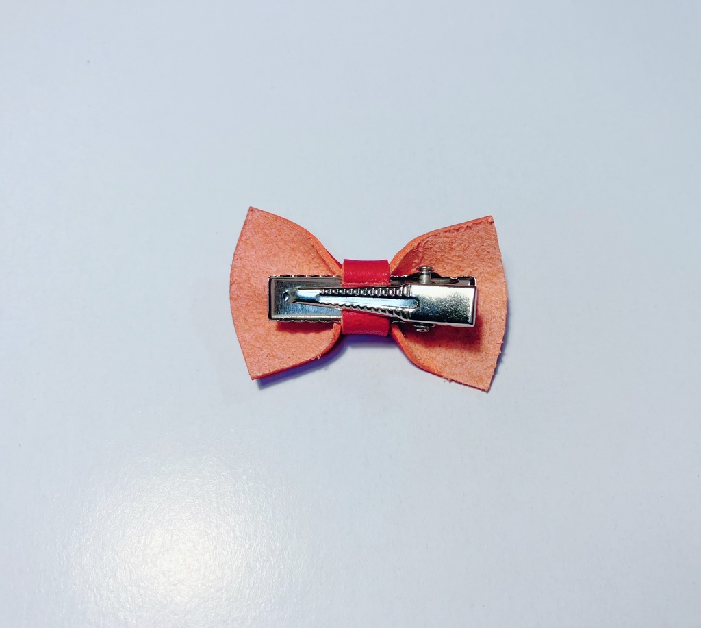 ぬいぐるみ用本革ヘアピン ヘアクリップ