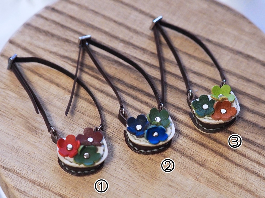 ぬいぐるみ・ドール用 ショルダーバッグ(フラワー)