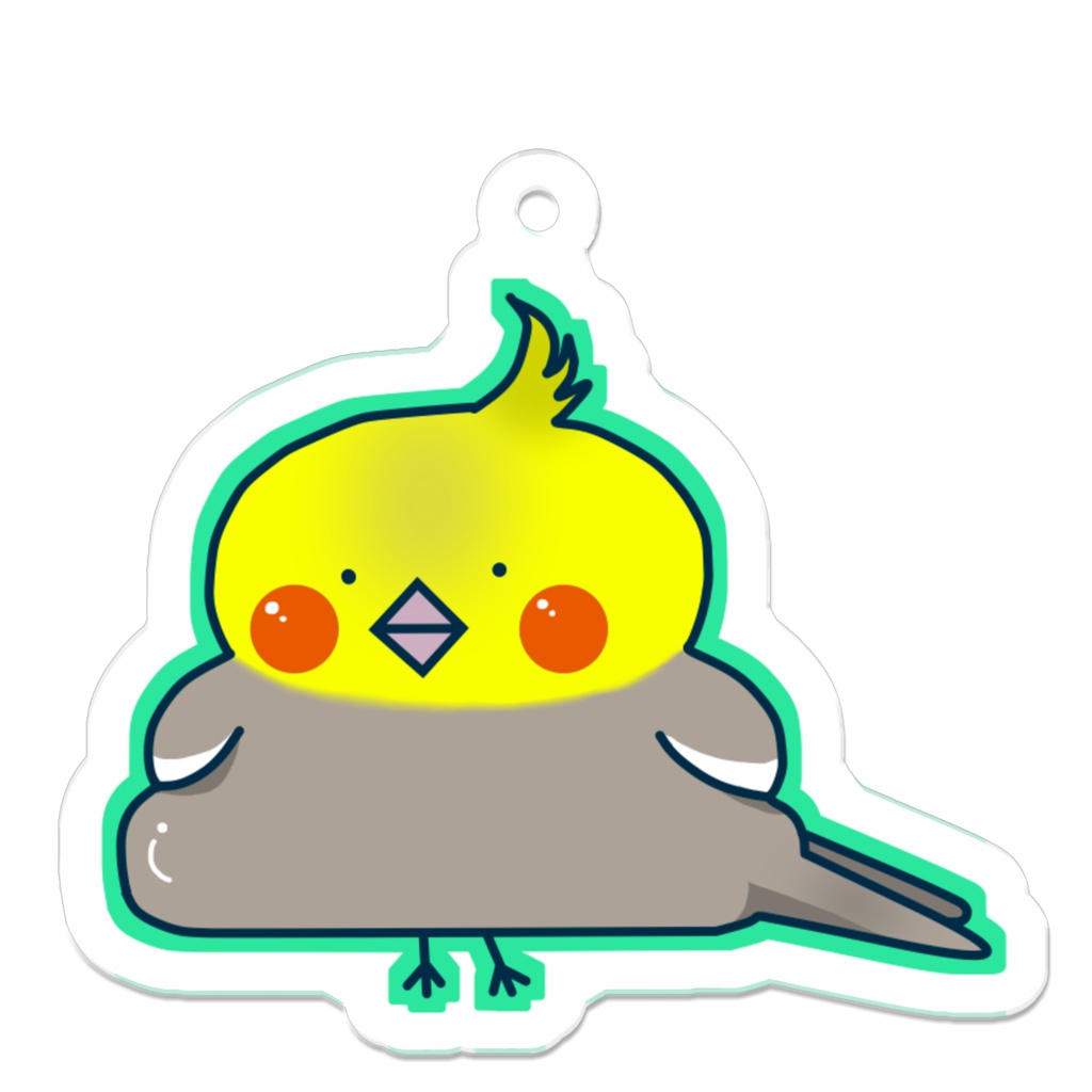 オカメウンコちゃんアクリルキーホルダー シナモン