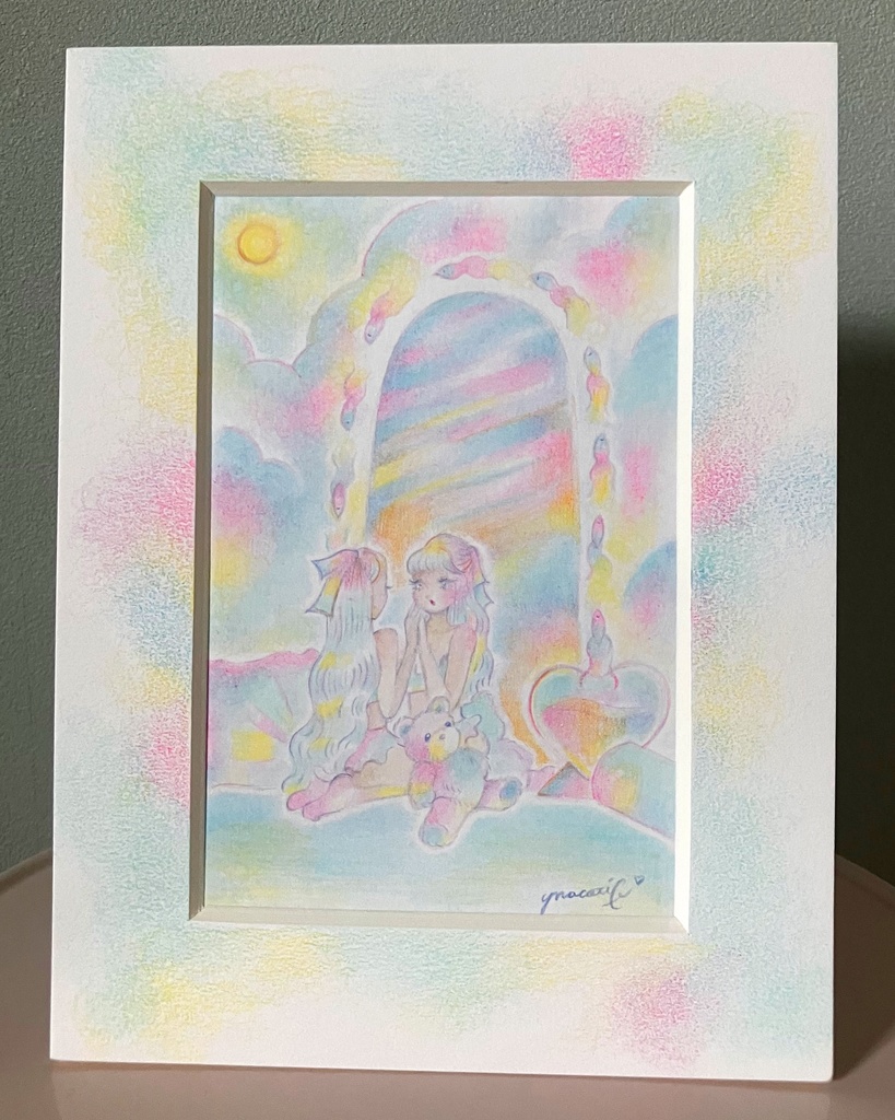 「Mirror」 額付き原画 Original Artwork with Frame