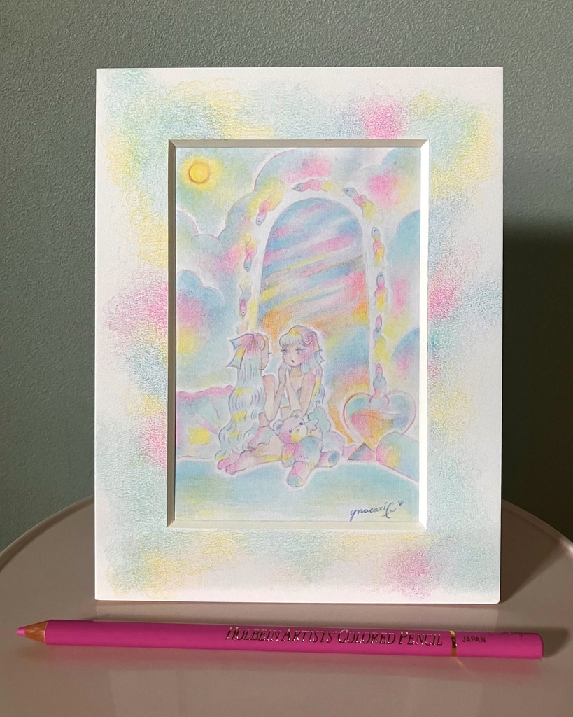 「Mirror」 額付き原画 Original Artwork with Frame